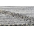 Modern Jacquard Loom Wool / Jute Dark Grey 5' x 9' Rug