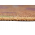 Modern Hand Knotted Wool Silk Blend Rust 8' x 10' Rug