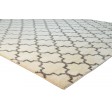 Modern Hand Knotted Wool ivory 8' x 10' Rug