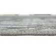 Modern Hand Knotted Wool Silk Blend Grey 9' x 10' Rug