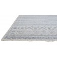 Modern Hand Knotted Wool Silk Blend Charcoal 6' x 9' Rug