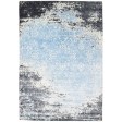 Erased Handloom Silk Blue 5' x 8' Rug