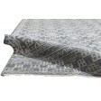 Modern Hand Knotted Wool Silk Blend Charcoal 6' x 9' Rug