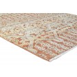 Transitional Hand Knotted Wool Silk Blend Rust 6' x 9' Rug