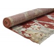 Modern Hand Knotted Wool / Silk Red 8' x 10' Rug