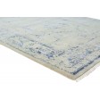 Modern Hand Knotted Wool / Silk Silver 6' x 9' Rug