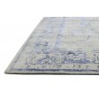 Modern Hand Knotted Wool / Silk Silver 5' x 7' Rug