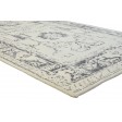Modern Hand Knotted Wool / Silk Ivory 6' x 9' Rug