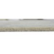 Modern Hand Knotted Wool / Silk Silver 3' x 9' Rug