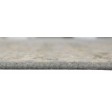 Erased Hand Knotted Wool Grey 5' x 8' Rug
