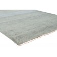 Modern Hand Knotted Wool Grey 5' x 8' Rug