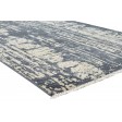Modern Hand Knotted Wool Silk Blend Charcoal 5' x 8' Rug