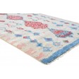 Modern Hand Knotted Wool Ivory 4' x 7' Rug
