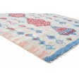 Modern Hand Knotted Wool Ivory 4' x 7' Rug