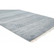 Modern Hand Knotted Wool Charcoal 5' x 6' Rug