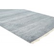 Modern Hand Knotted Wool Charcoal 5' x 6' Rug