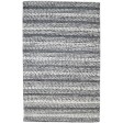 Pebble 2017 Hand Woven Wool Charcoal Striped Rug