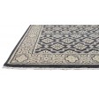 Traditional-Persian/Oriental Hand Knotted Wool Black 6' x 3' Rug
