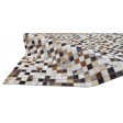 Modern Hand Woven Leather Brown 6' x 9' Rug