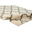 Modern Hand Knotted Wool Ivory 3' x 5' Rug
