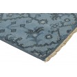 Modern Hand Knotted Wool Blue 2' x 3' Rug