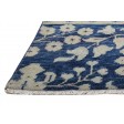 Traditional-Persian/Oriental Hand Knotted Wool Blue 3' x 3' Rug