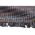 Modern Hand Woven Wool / Nylon Blend Black 2' x 3' Rug