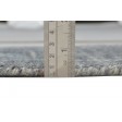 Modern Handloom Wool Silk Blend Grey 1' x 2' Rug