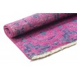 Modern Hand Knotted Wool Pink 2' x 2' Rug