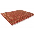 Traditional-Persian/Oriental Hand Knotted Wool Red 5' x 4' Rug