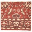 Traditional-Persian/Oriental Hand Knotted Wool Red 2' x 2' Rug