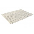 Modern Hand Knotted Wool Ivory 3' x 2' Rug