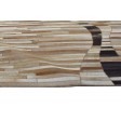 Jakarta Hand Woven Leather / Viscose JAK3003 Striped Rug