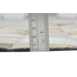 Modern Hand Woven Leather / Cotton Beige 5' x 8' Rug