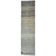 Modern Hand Knotted Wool Grey 3' x 10' Rug