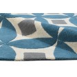 Modern Hand Tufted Wool Teal Blue 3' x 5' Rug