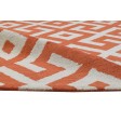 Modern Hand Tufted Wool Orange 4' x 6' Rug