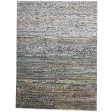 Modern Hand Knotted Wool Green 9' x 12' Rug