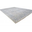 Traditional-Persian/Oriental Hand Knotted Wool / Silk (Silkette) Beige 8' x 11' Rug