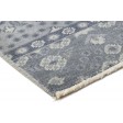 Traditional-Persian/Oriental Hand Knotted Wool Dark Grey 2' x 1' Rug