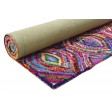 Modern Hand Woven Cotton Polyester Blend Multi Color 5' x 8' Rug