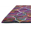 Modern Hand Woven Cotton Polyester Blend Multi Color 5' x 8' Rug