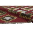 Traditional-Persian/Oriental Dhurrie Wool Red 5' x 7' Rug