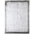 Modern Handloom Silk (Silkette) Silver 6' x 8' Rug