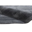Modern Handloom Wool Silk Blend Dark Grey 7' x 8' Rug