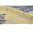 Modern Hand Knotted Wool / Silk (Silkette) Yellow 8' x 10' Rug