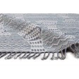 Modern Jacquard Loom Pet Yarn Grey 5' x 8' Rug