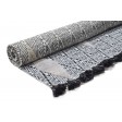 Modern Jacquard Loom Pet Yarn Charcoal 5' x 7' Rug