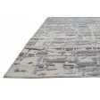 Modern Hand Knotted Wool Sand 5' x 7' Rug