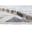 Modern Hand Knotted Wool / Silk (Silkette) Sand 5' x 8' Rug